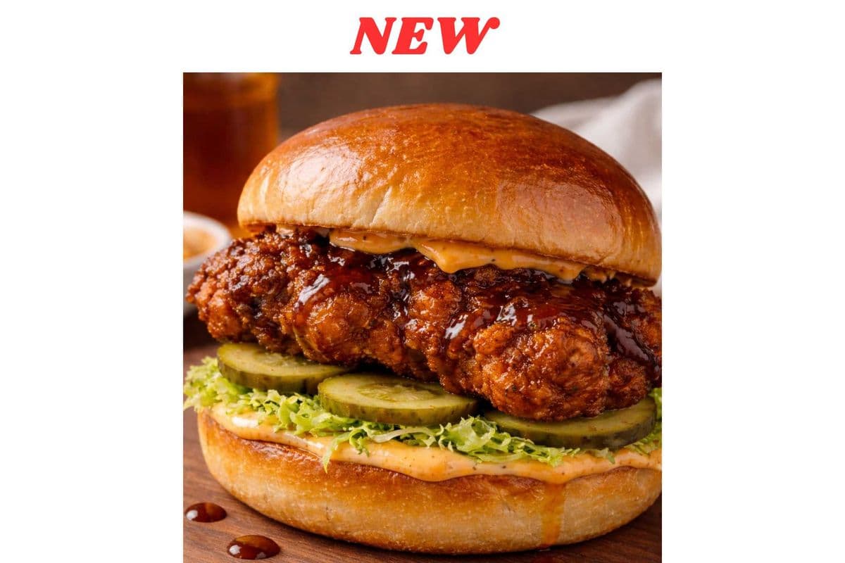 Hot Honey Crispy Chicken on Brioche