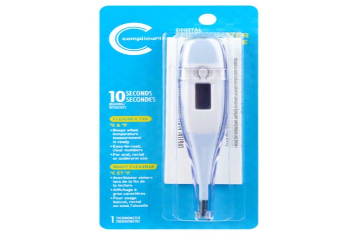 Compliments Digital Flex Tip Thermometer
