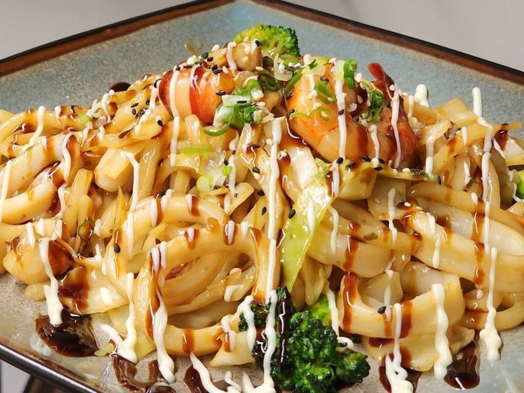 Seafood Yakiudon