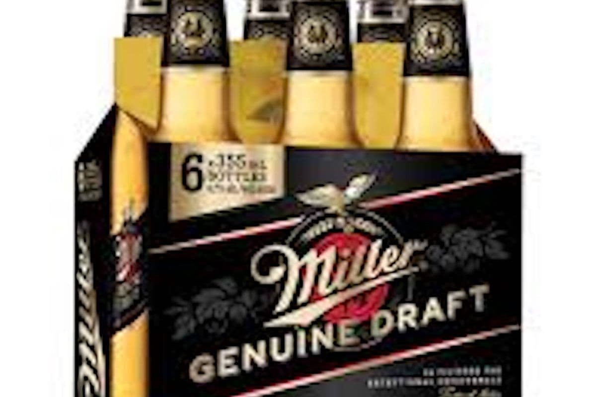MILLER GENUINE DRAFT 6 BOTTLE (6 x 355ML)