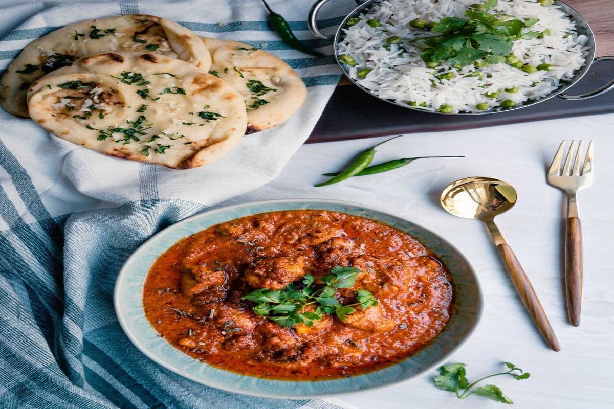 Rogan Josh Lamb with Naan & Rice