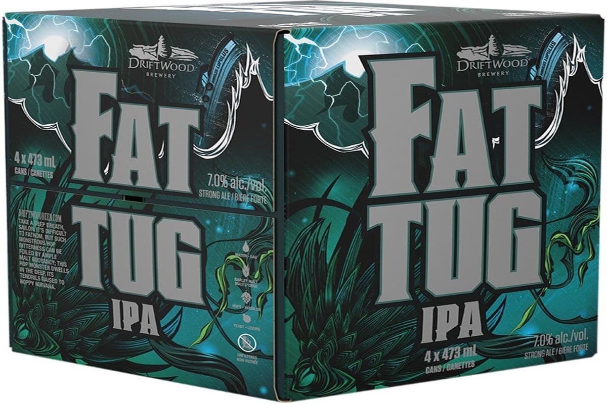 Driftwood Fat Tug IPA Tall Can (4 x 473ML)