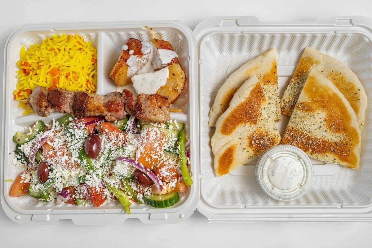 Pork Souvlaki (Full Plate)