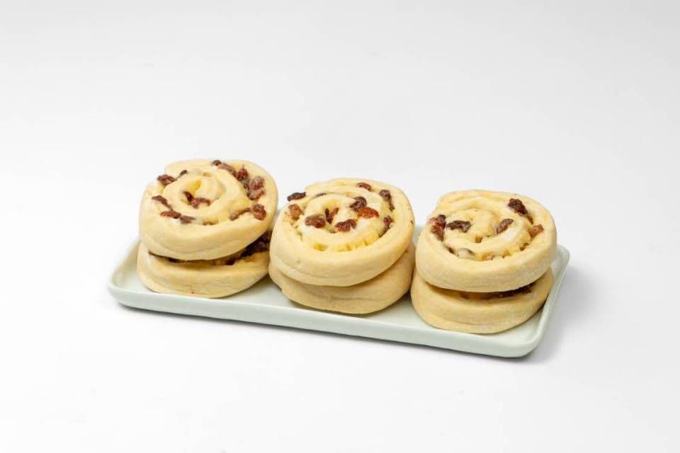 6 roulés raisins congelés / 6 Frozen Raisins Rolls