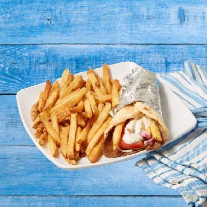 Beef & Lamb Gyros on a Pita