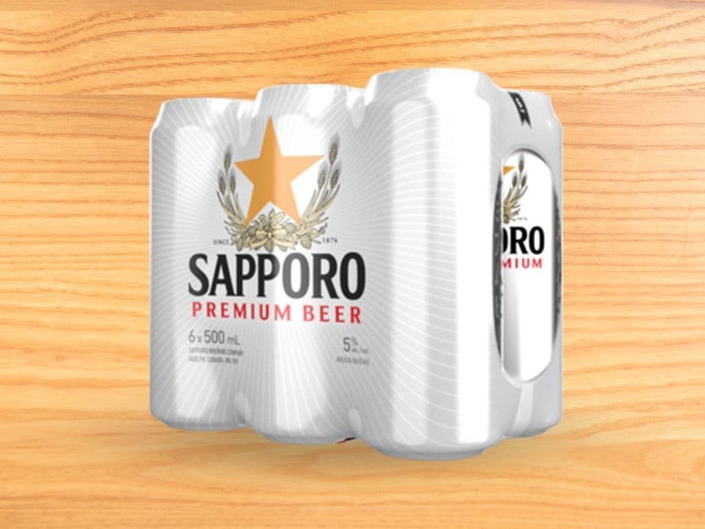 Sapporo 500ml 6 pack Can