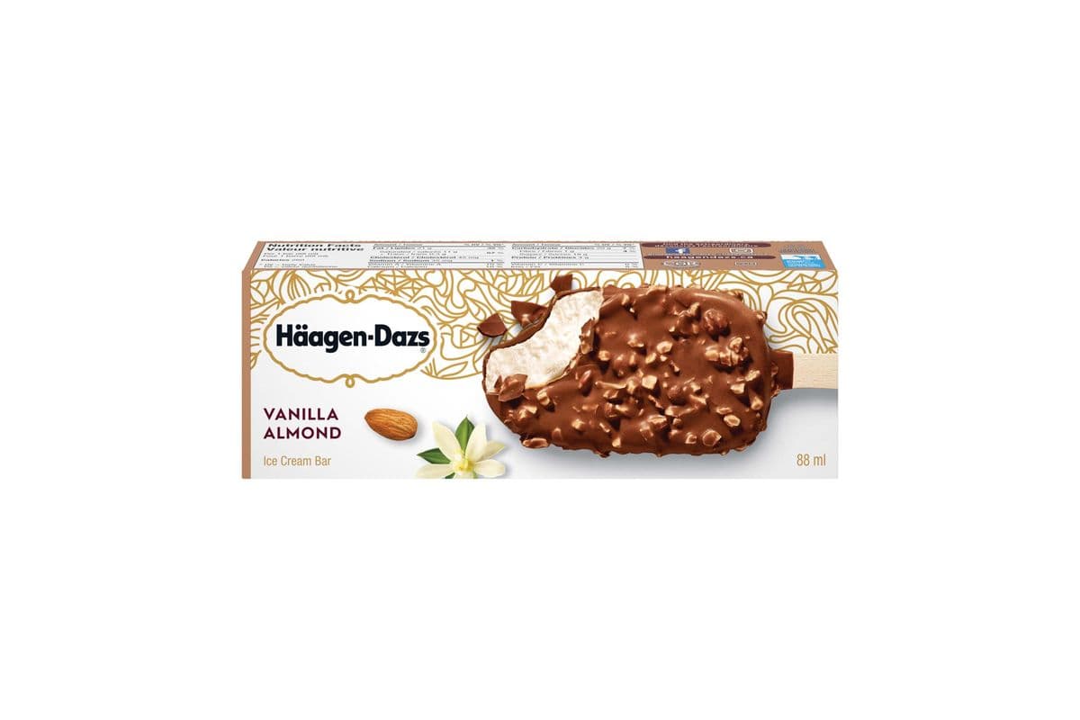 Haagen Dazs Vanilla Almond Bar (88 ml)