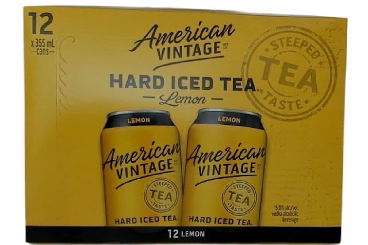 AMERICAN VINTAGE 12 CANS LEMON (12 x 355ML)