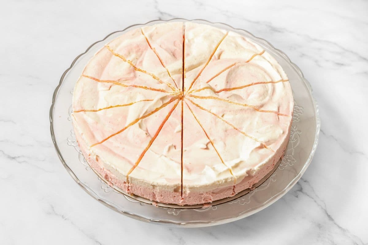 9" White Chocolate Strawberry Cheesecake