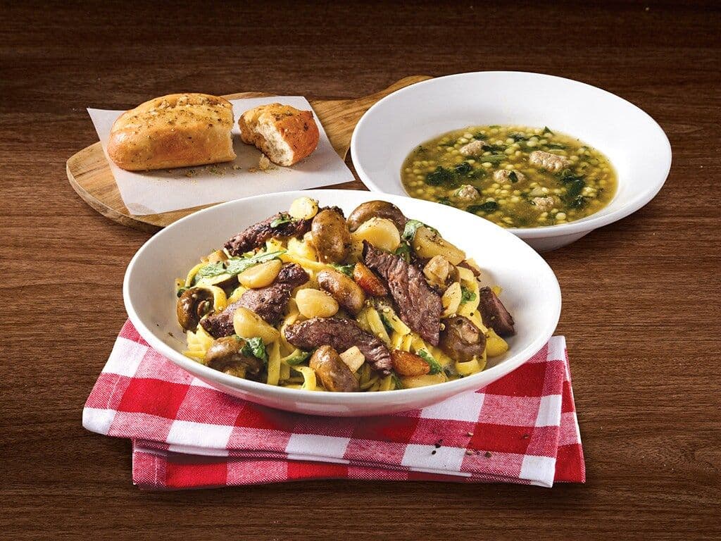 Creamy Garlic Steak Fettuccine