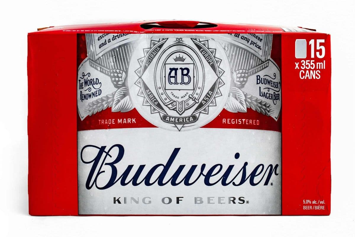 Budweiser (15-Pack) (5% ABV) (1 x 15 pack)