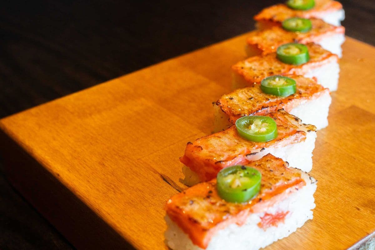 Salmon Oshi Sushi