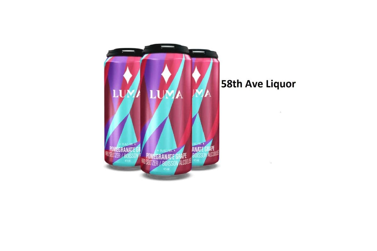 LUMA SELTZER POMEGRANATE GRAPE 4 CANS (1 x 4x473ML)