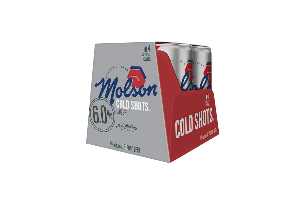 Molson Cold Shots (4 x 222 ml)