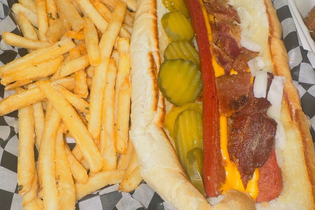 $15 Lunch- Bacon Cheese Dog