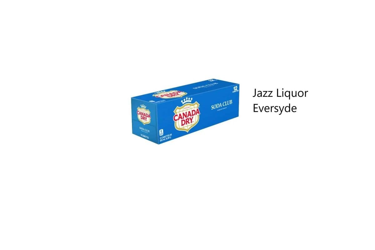 CANADA DRY CLUB SODA 12 CANS (12×355ML)