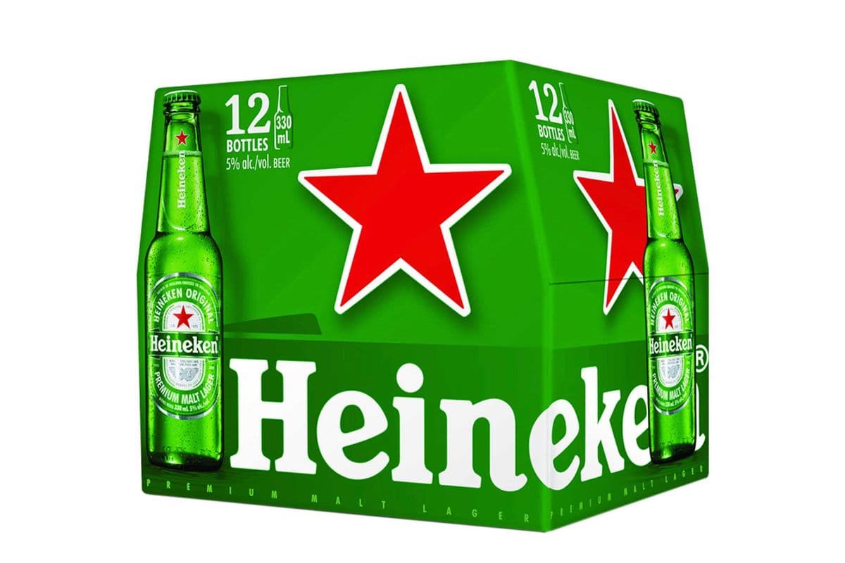Heineken 12 Bottles (12 x 330 ml bottles)