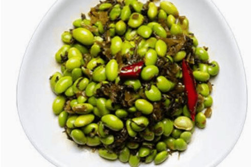 雪菜毛豆 / Pickled Cabbage with Edamame