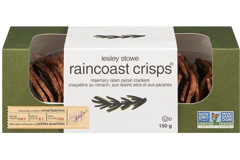 LESLEY STOWE RAINCOAST CRISPS ROSEMARY 150G