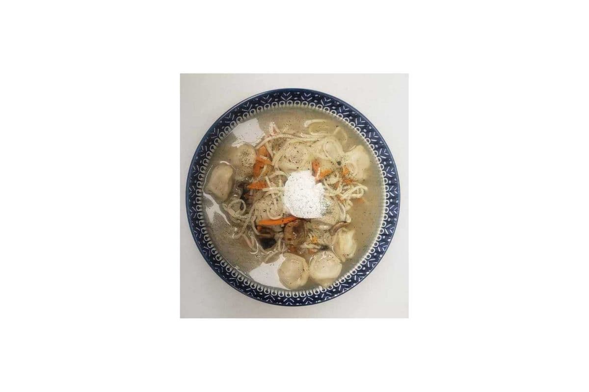 Vegetable Dumpling Noodles Soup