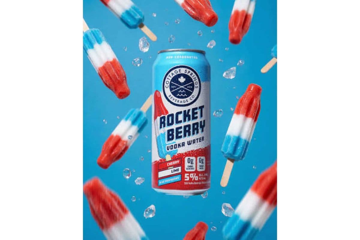Cottage Springs Rocket Berry Vodka Water 473 ml (1 x 473 ml)