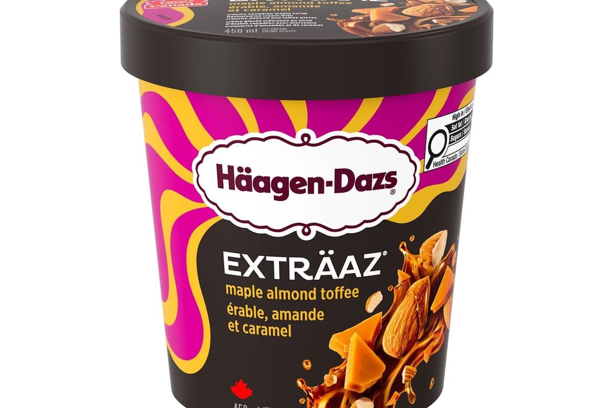 Häagens Dazs (Pot / Jar) - Érable, Amande et Caramel / Maple Almond Toffee (450 ml)