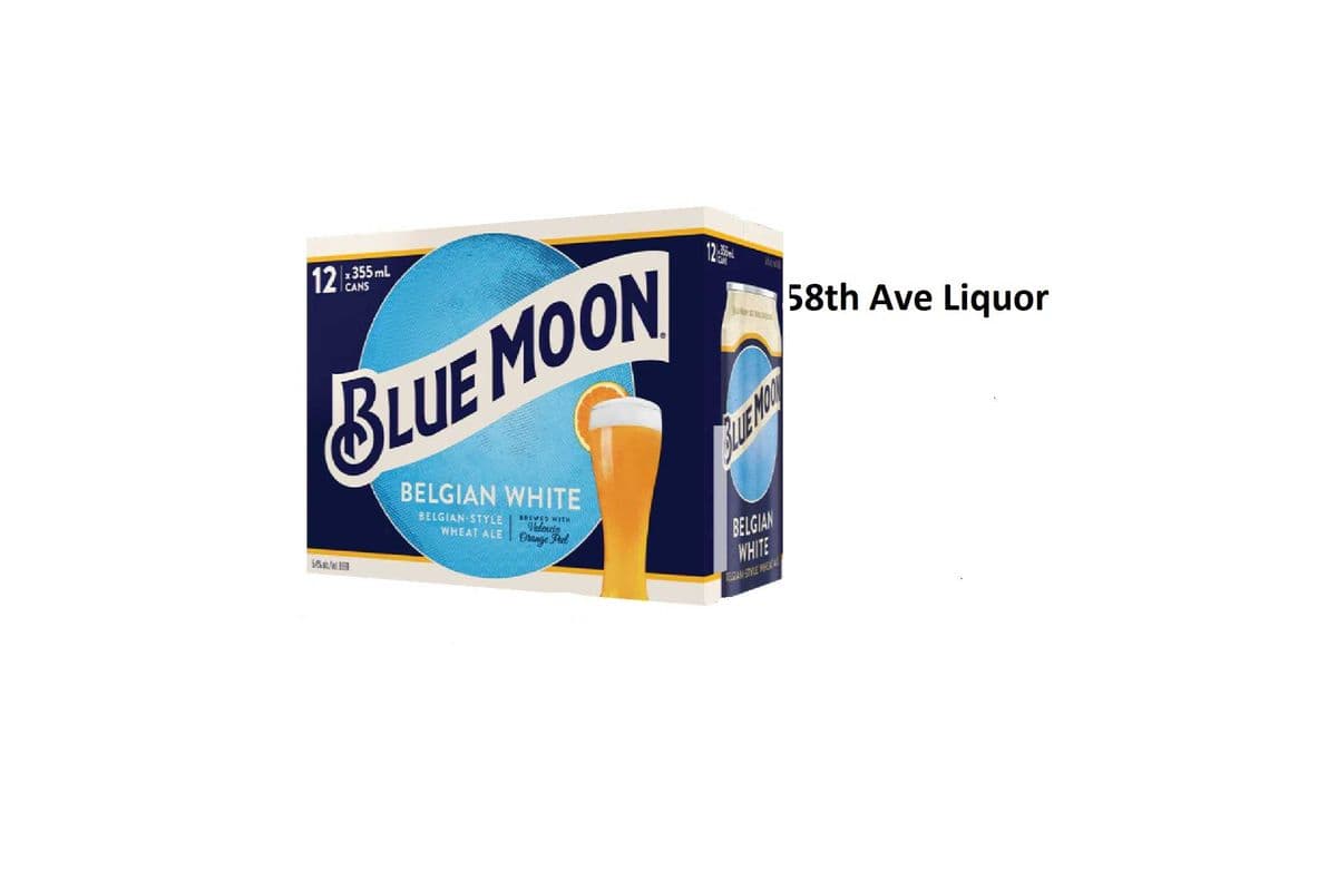 BLUE MOON BELGIAN WHITE 12 CANS (1 x 12x355ML)