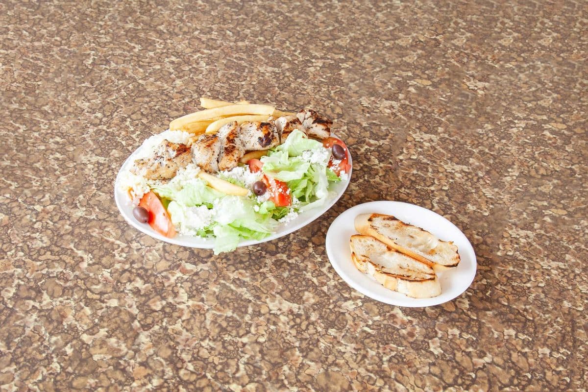 Chicken Souvlaki Dinner