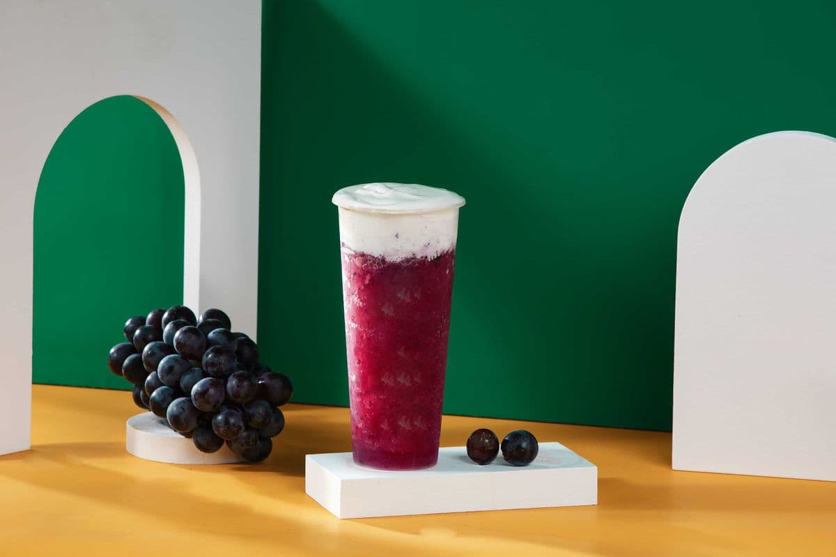Grape Slush with Foam