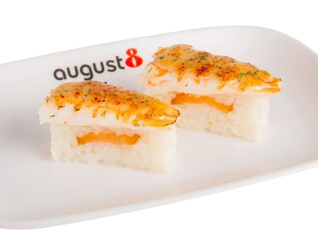 Torched Ebi Oshizushi (8 Pcs)
