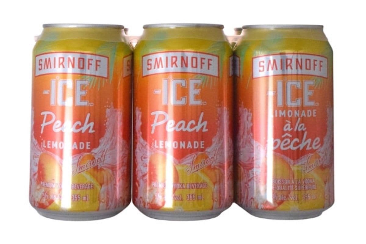 SMIRNOFF ICE PEACH LEMONADE 6 CANS (6 x 355ML)
