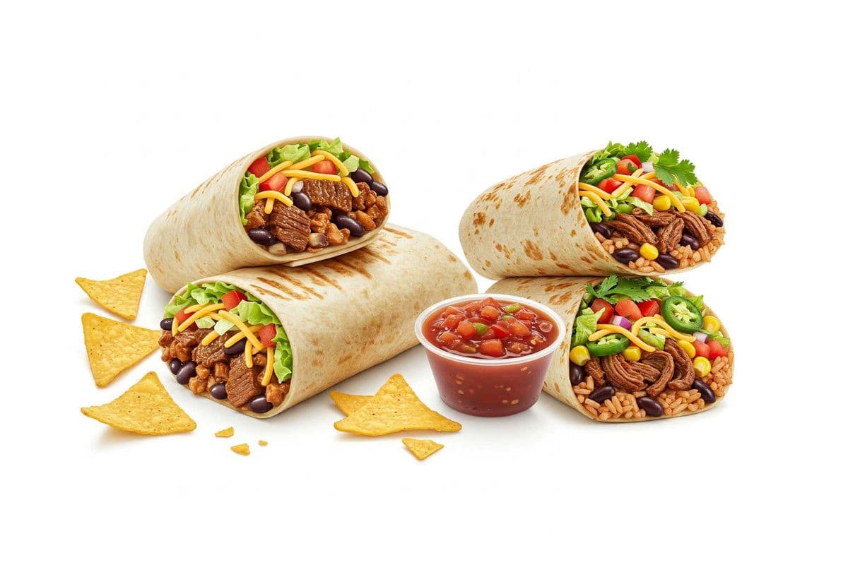 4 Regular Burrito W/ Chipz & Salsa