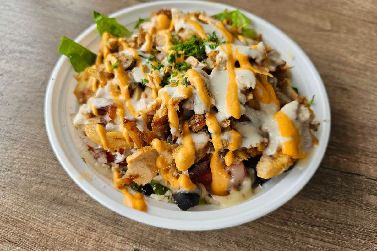 Small salad with Meat