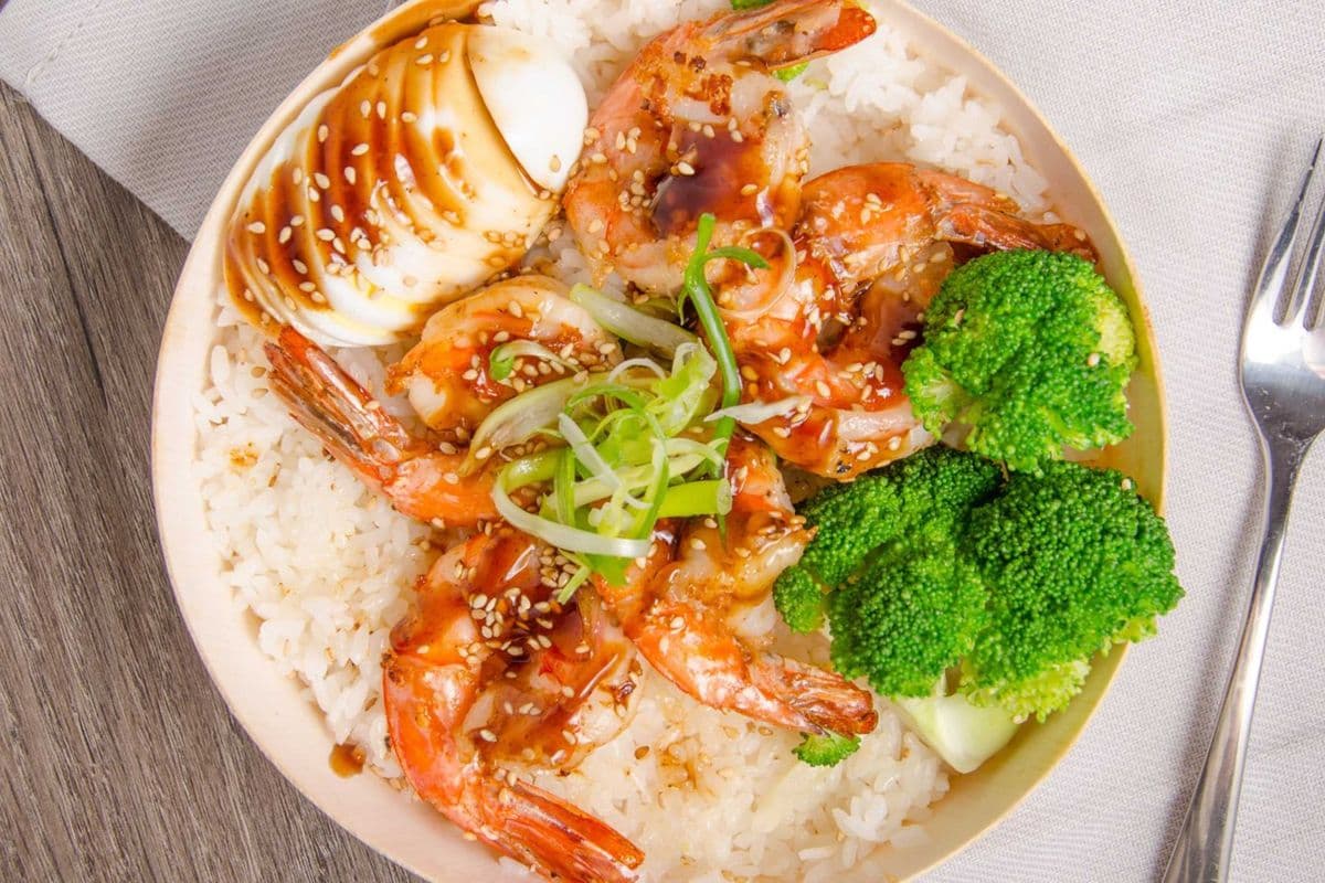 Teriyaki Shrimp Rice 照烧虾饭