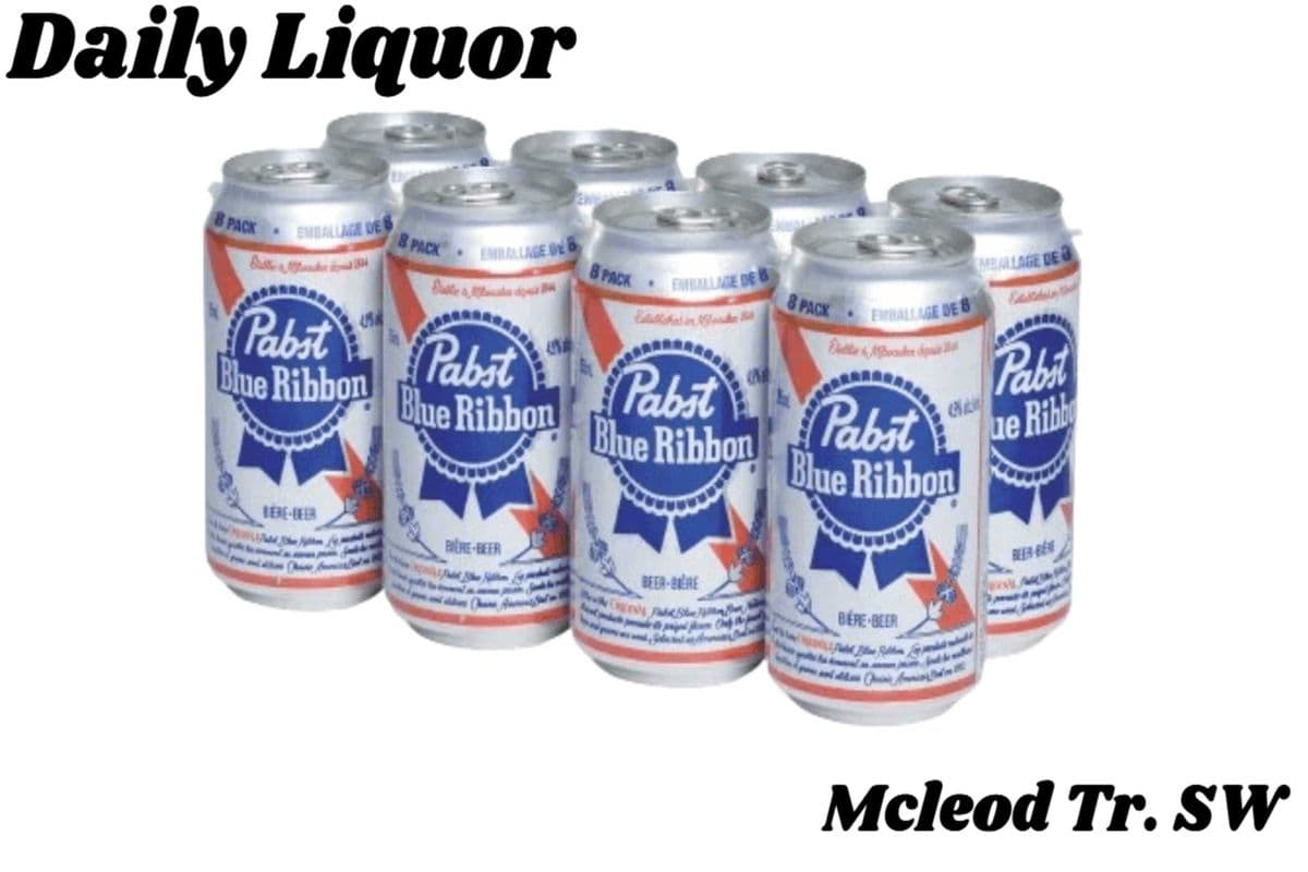 PABST BLUE RIBBON 8 CANS (1 x 8 CANS )