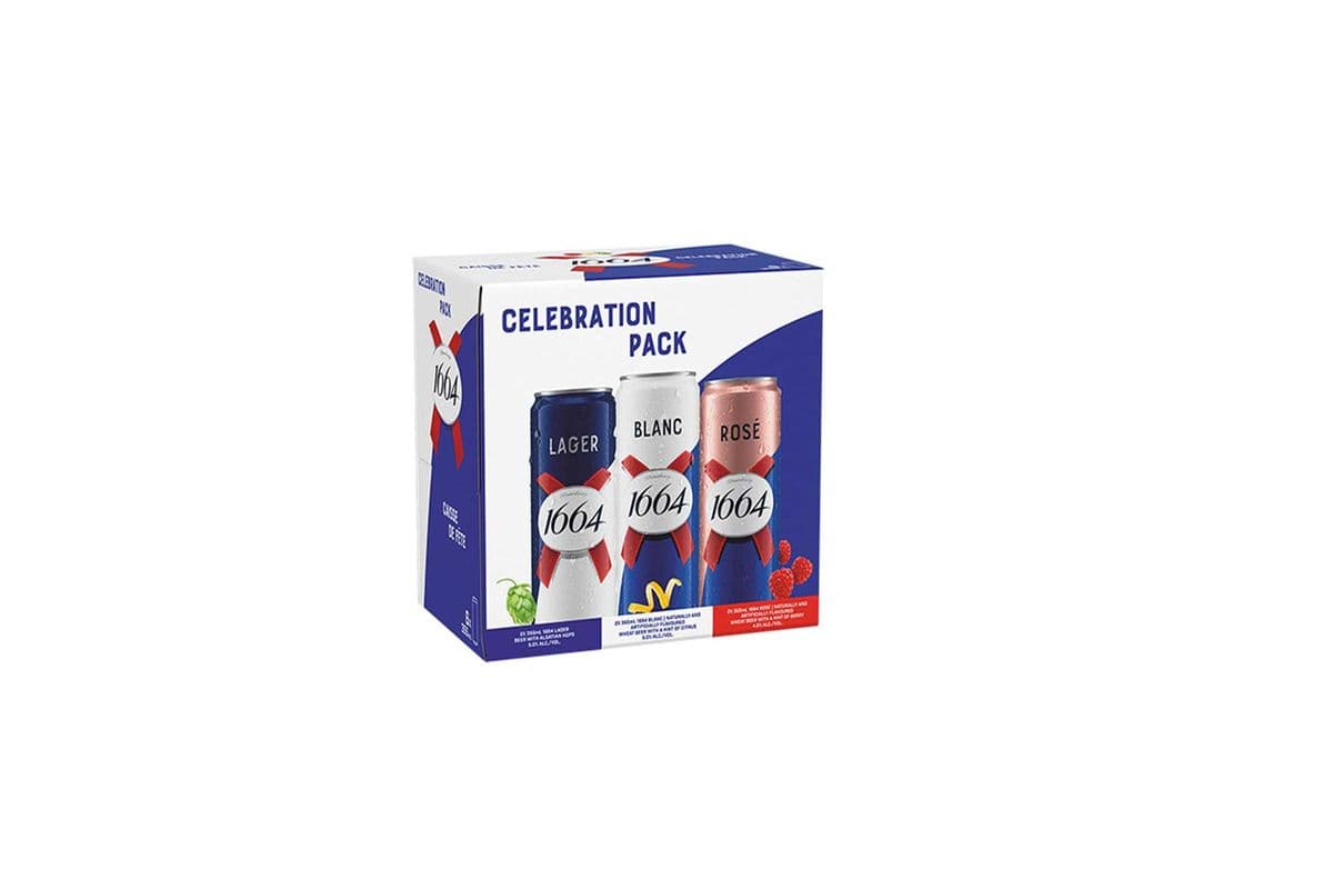 105772. KRONENBOURG 1664 CELEBRATION MIXER PACK (1 x 6 pack cans)