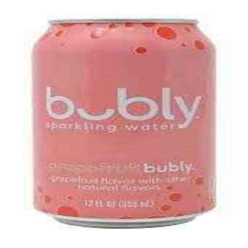 Bubly Boisson D'Eau Pétillante  Pamplemousse 355ml/ Bubly Sparkling Water Grapefruit355ml
