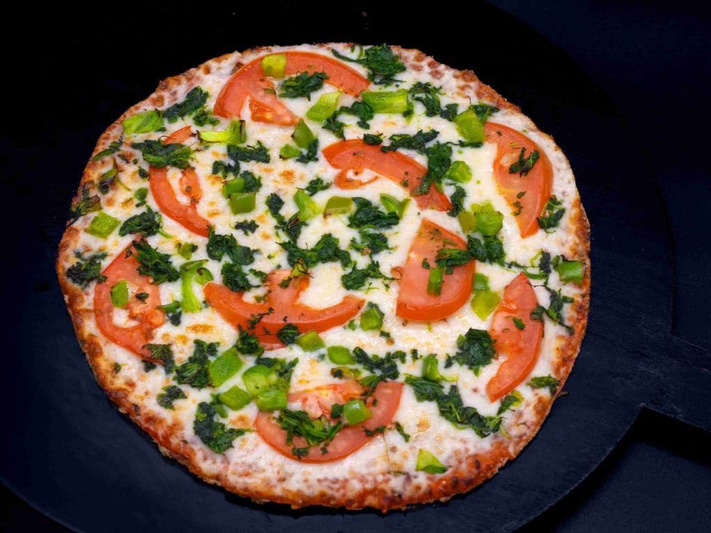 Keto spinach crust