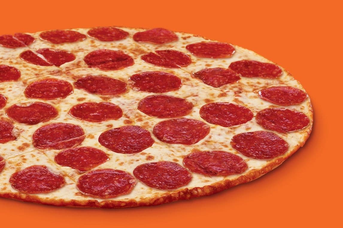 Pizza Pepperoni à croûte mince moyenne 12"  / Medium 12" Thin Crust Pepperoni Pizza