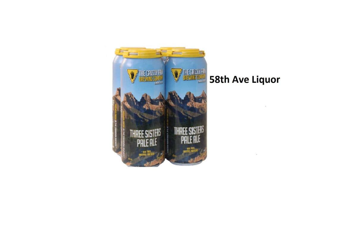 GRIZZLY PAW THREE SISTERS PALE 4 CANS (1 x 4x473ML)