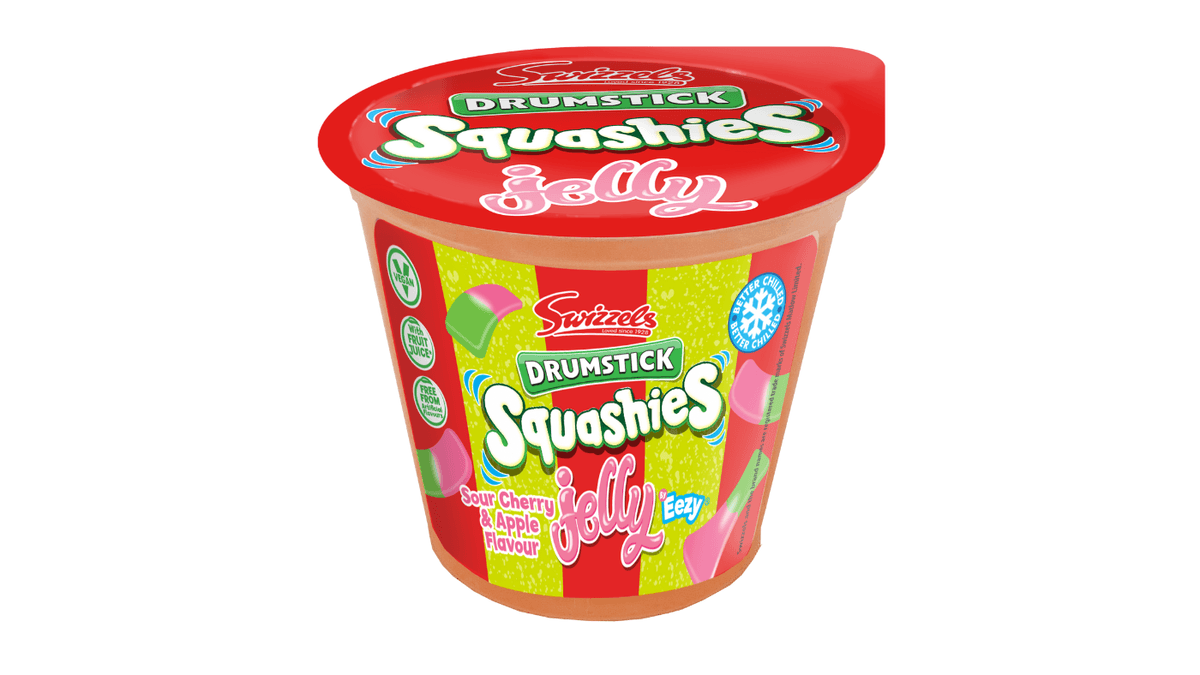 Swizzels Apple & Cherry Squashies Jelly Pot - UK