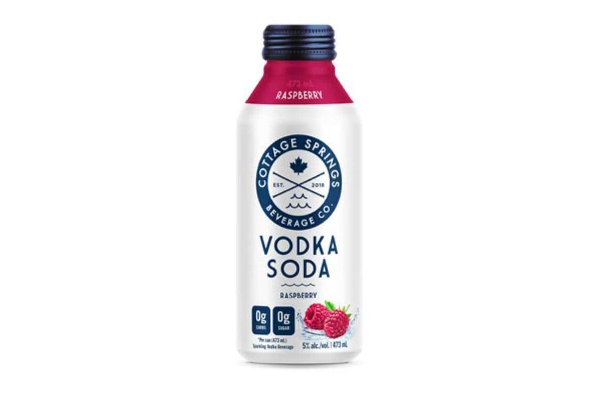 Cottage Springs Raspberry Vodka Soda 473ml (1 x 473 ml)