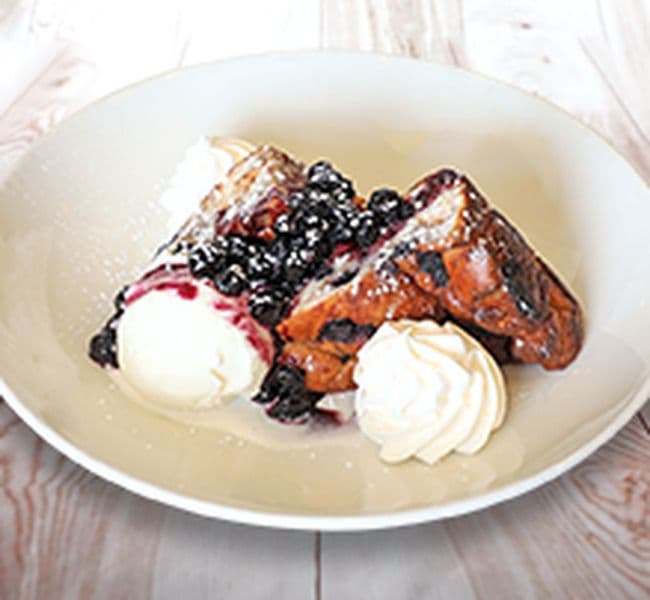 BLUEBERRY BREAD PUDDING