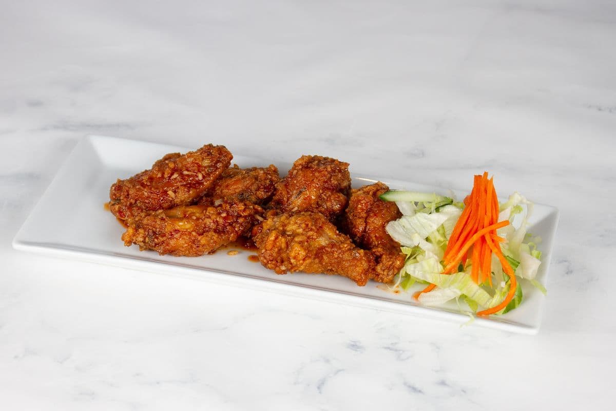 16. Crunchy Sweet, Sour, and Spicy Chicken Wings