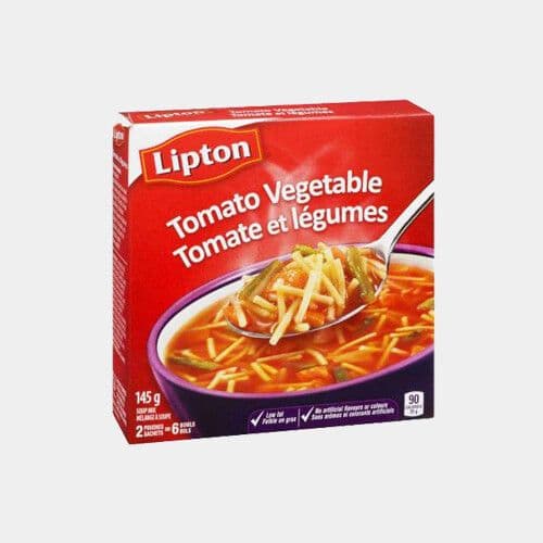 Lipton Soupe tomate et légumes (2 sachets) / Lipton Noodles Soup Chicken & Vegetable (2 bags)