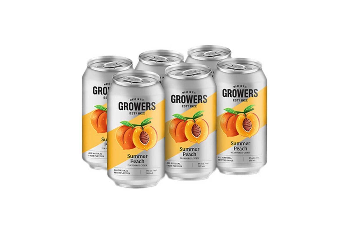 Growers Peach (355 ml) (6 Cans) (6 x 355ml)