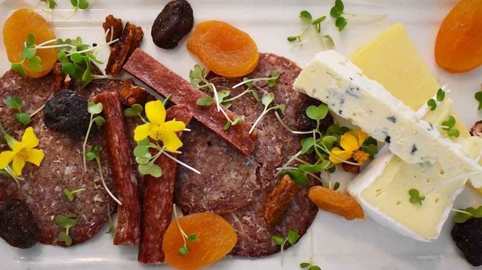 Platter of Local Game Meats and Cheeses