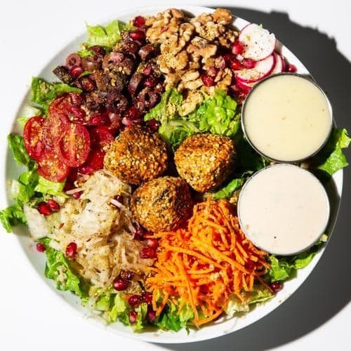 Falafel Bowl (37g protein, 28g fibre)