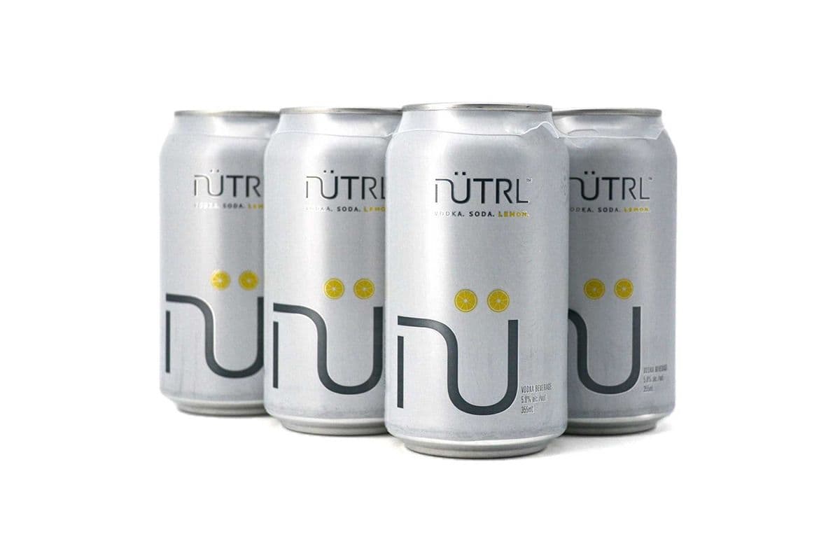 Nutrl Vodka Soda Lemon 6 Can (6 x 355 ml)