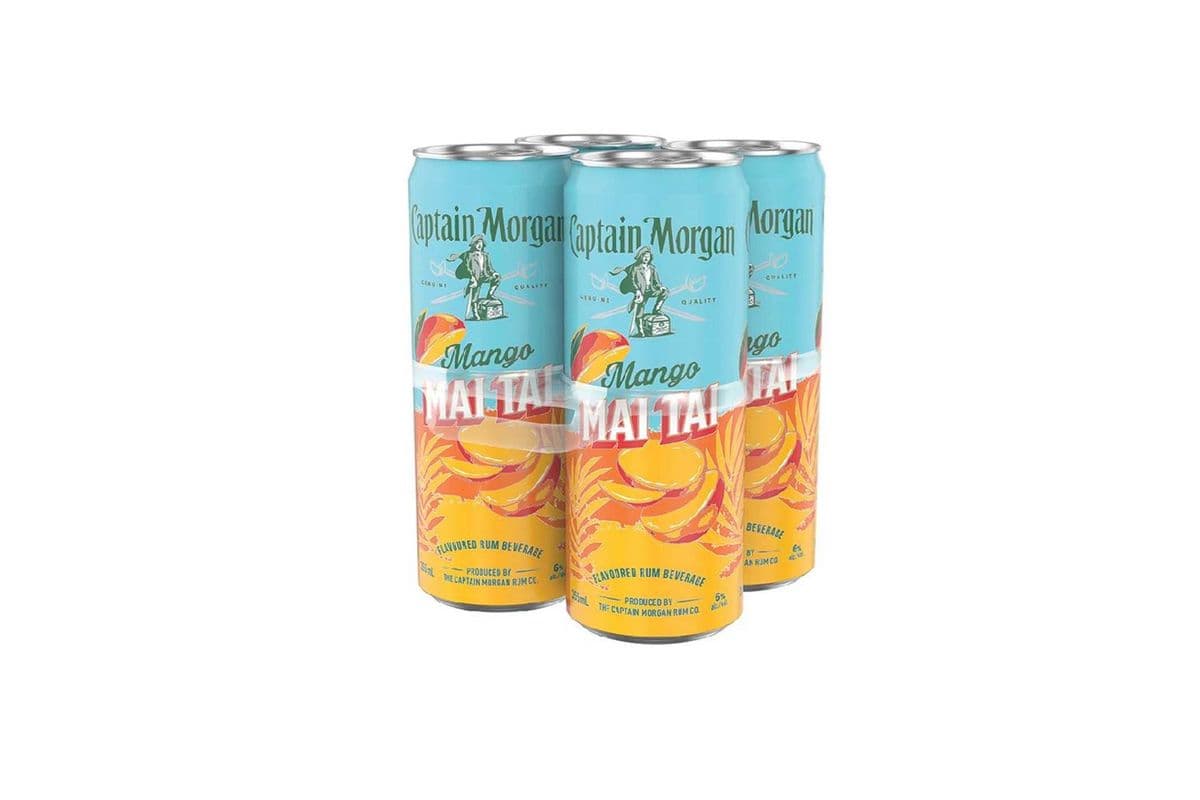 880559. CAPTAIN MORGAN MANGO MAI TAI (4 x 355ML (CANS))